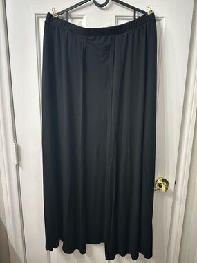 Foxblood Darla Maxi Skirt Black Elastic Waist Panels Interior Bike Shorts 3X